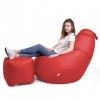 Крісло Мішок Груша Оксфорд 150х100 Студія Комфорту Великий червоний
