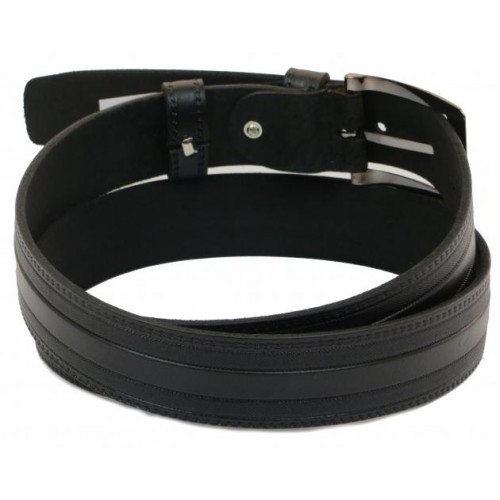 Шкіряний ремінь Skipper 110-130 x 3.5 см Чорний (1036-35) Шкіряний ремінь Skipper 110-130 x 3.5 см Чорний (1036-35)