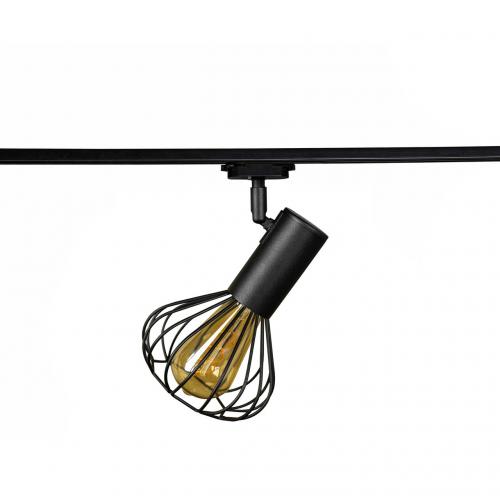 Світильник трековий MSK Electric Lotus у стилі лофт NT 14151-1 BK Світильник трековий MSK Electric Lotus у стилі лофт NT 14151-1 BK