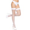 Панчохи-сітка зі швом Leg Avenue Backseam Thigh Highs White, one size в інтернет супермаркеті PbayMarket!