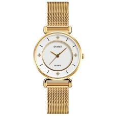 Жіночий класичний годинник Skmei 1330 Золотистий