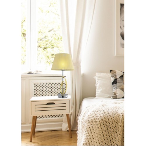Настільна лампа Candellux Diva 23x50 см Золотисто-сріблястий (41-55071) Настільна лампа Candellux Diva 23x50 см Золотисто-сріблястий (41-55071)