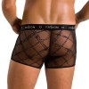 Чоловічі прозорі боксери Passion 032 Short James XXL/XXXL Black, сітка в інтернет супермаркеті PbayMarket!