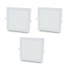 Комплект світильників світлодіодних Lightwell LW-SQ-RCD-12 12 W 3 шт
