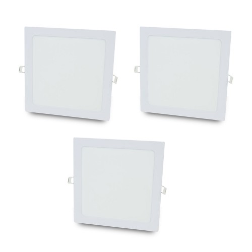 Комплект світильників світлодіодних Lightwell LW-SQ-RCD-12 12 W 3 шт Комплект світильників світлодіодних Lightwell LW-SQ-RCD-12 12 W 3 шт