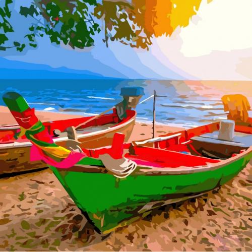 Картина за номерами Art Craft На узбережжі Таїланду 40 * 40 см 10515-АС Картина за номерами Art Craft На узбережжі Таїланду 40 * 40 см 10515-АС