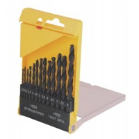 Набір свердл для металу MASTERTOOL 13 шт HSS (2-8 мм крок 0.5 мм) у пластиковій коробці чорні 11-0213 Набір свердл для металу MASTERTOOL 13 шт HSS (2-8 мм крок 0.5 мм) у пластиковій коробці чорні 11-0213