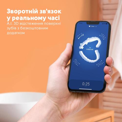 Електрична зубна щітка з футляром Bitvae S3 Smart 4 насадки White Електрична зубна щітка з футляром Bitvae S3 Smart 4 насадки White