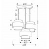 Люстра Candellux Hare 45x115 см Сріблястий (33-18496)