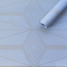 Самоклеюча плівка Sticker Wall SW-00001218 Блакитна із золотом 0,45х10м