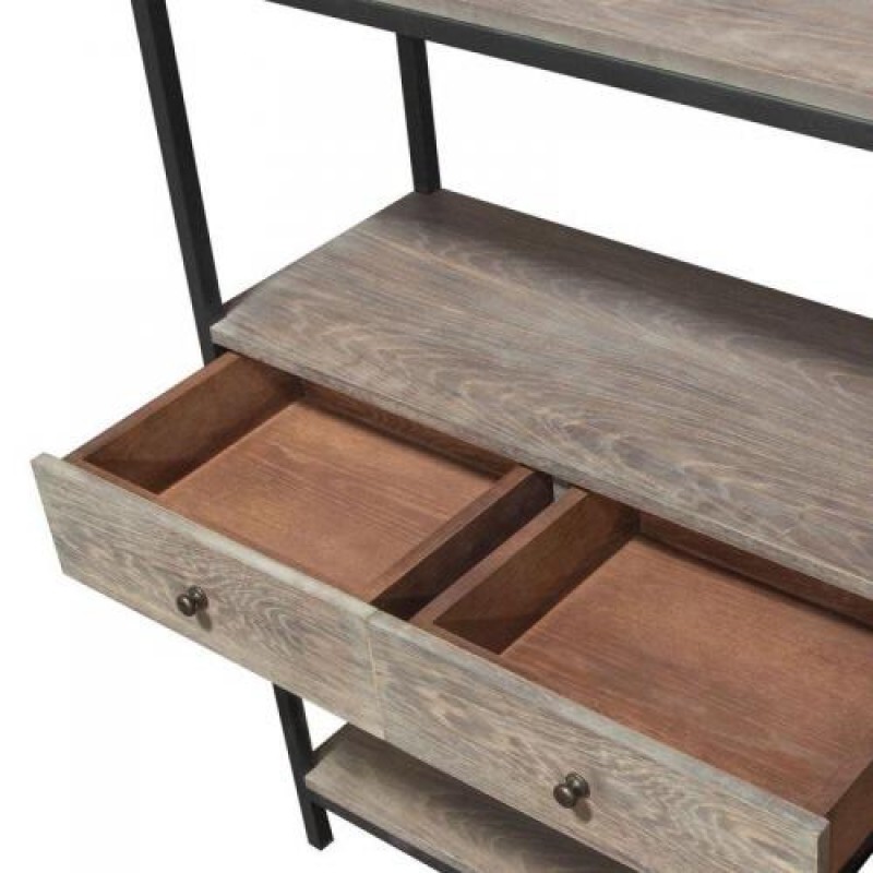 Стелаж для зберігання в стилі Loft NS-1868 2130x1000x400 мм Черный