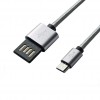 Кабель Grand-X USB-microUSB 1м, Grey/Black (FM02) в інтернет супермаркеті PbayMarket!