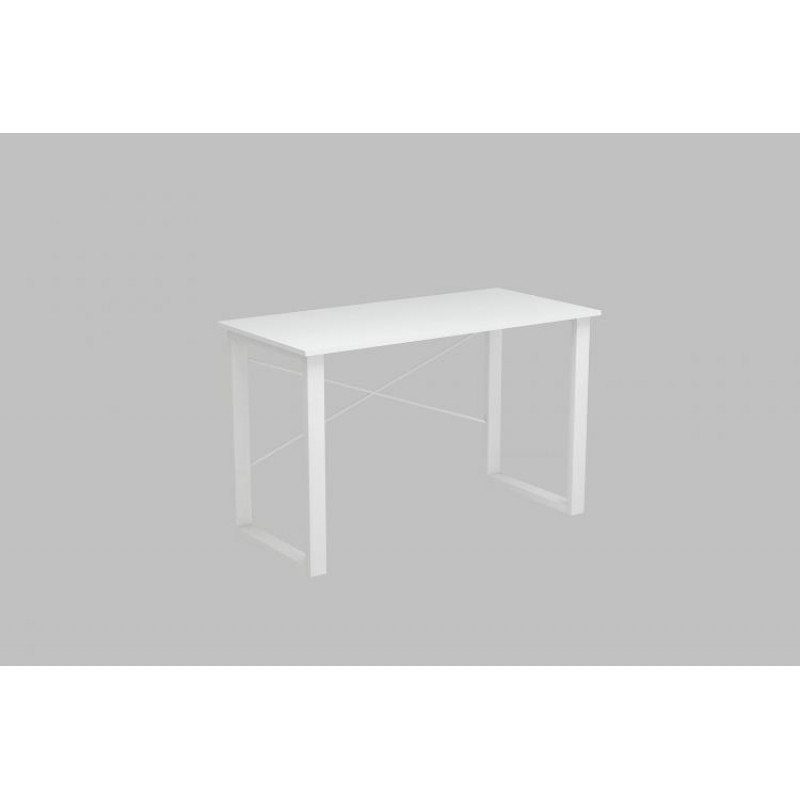 Письмовий стіл Ferrum-decor Драйв 750x1200x600 Білий метал ДСП Білий 16 мм (DRA036)