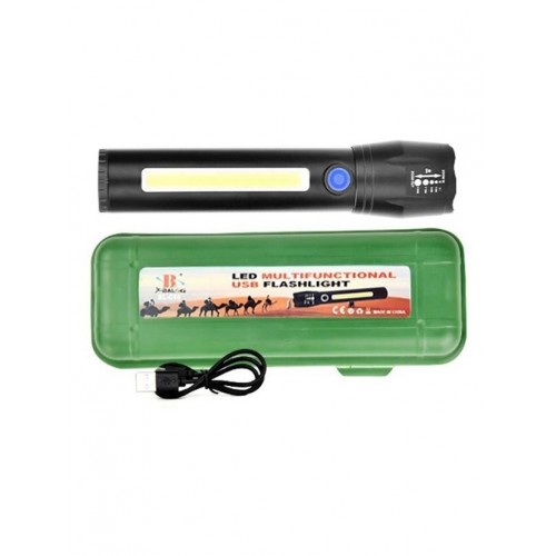 Ліхтар ручний із вбудованим акумулятором та зарядкою X-BALOG BL-C62 XPE + COB USB Ліхтар ручний із вбудованим акумулятором та зарядкою X-BALOG BL-C62 XPE + COB USB