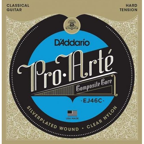 Струни для класичної гітари D'Addario EJ46C Classic Silverplated Wound Nylon Hard Tension Струни для класичної гітари D'Addario EJ46C Classic Silverplated Wound Nylon Hard Tension