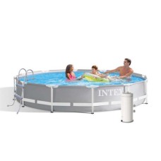 Каркасний басейн Intex 26710-6, 366 x 76 см (3 785 л/год, підстилка, тент, драбина)