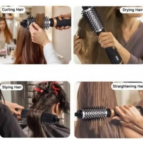 Фен-щітка Dsp Hairstyle D-50046 1000W Чорний (2104618630) Фен-щітка Dsp Hairstyle D-50046 1000W Чорний (2104618630)