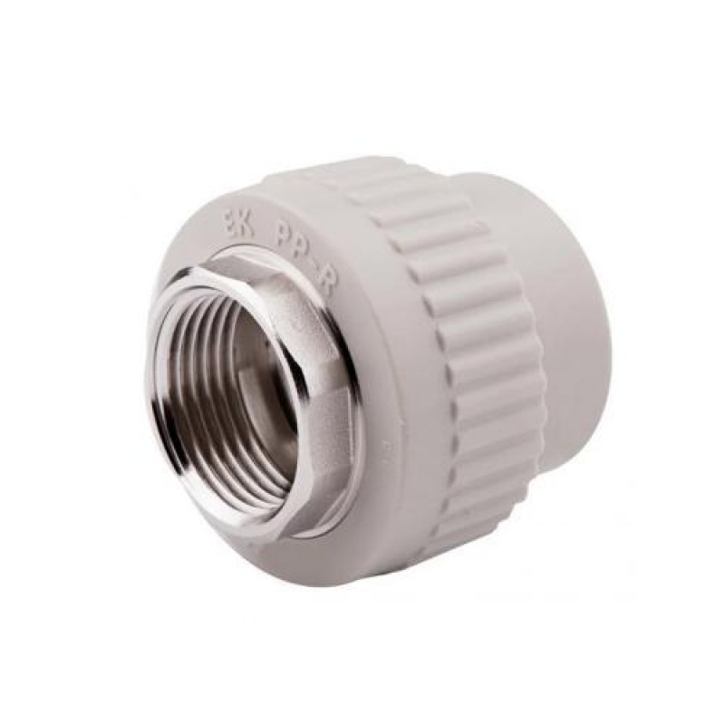 Муфта з металевим внутрішнім різьбленням (під ключ) PP-R Wavin 40 мм х 1 1/4