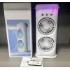Вентилятор настільний OPT-TOP Double-ended Spray Fan подвійний з охолодженням LED підсвічування Пульт ДУ Білий (2104618502)