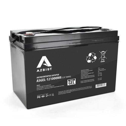 Акумуляторна батарея AZBIST Super GEL ASGEL-121000M8 12 V 100 Ah в інтернет супермаркеті PbayMarket!