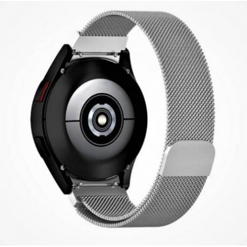 Ремінець зі спеціальним конектором BeWatch Samsung Galaxy Watch 4 Milanese loop Серебристий (1010206) Ремінець зі спеціальним конектором BeWatch Samsung Galaxy Watch 4 Milanese loop Серебристий (1010206)