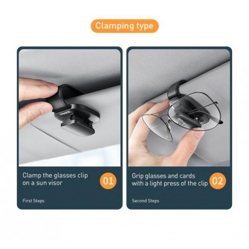 Автоутримувач для окулярів Baseus Platinum Eyewear Clip ACYJN-B01 на сонцезахисний козирок (Чорний) Автоутримувач для окулярів Baseus Platinum Eyewear Clip ACYJN-B01 на сонцезахисний козирок (Чорний)
