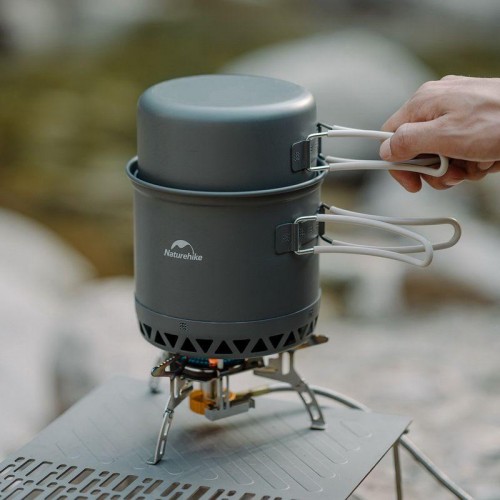 Набір посуду для кемпінгу Naturehike CNK2300CJ0002 2 предмети Сірий (2323509655) Набір посуду для кемпінгу Naturehike CNK2300CJ0002 2 предмети Сірий (2323509655)