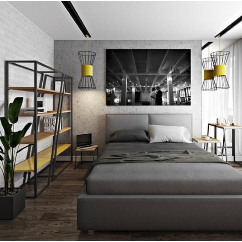 Стелаж для зберігання в стилі Loft NS-1675 2530x1800x350 мм Черный