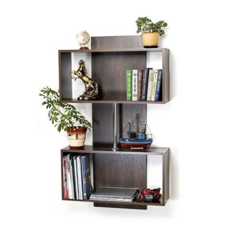 Полиця навісна Тиса Мебель П-1 Венге 1255x240x732 мм