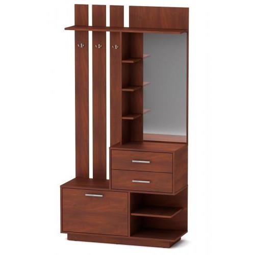 Передпокій з гачками Компанит Єва 100,3х38х195 см Яблуня Передпокій з гачками Компанит Єва 100,3х38х195 см Яблуня