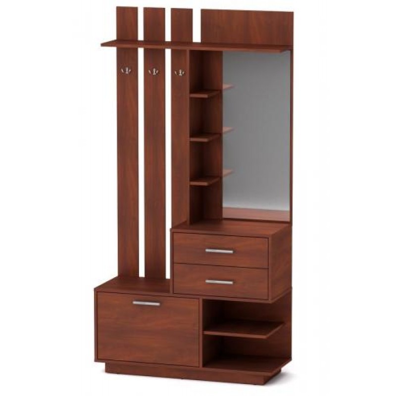 Передпокій з гачками Компанит Єва 100,3х38х195 см Яблуня