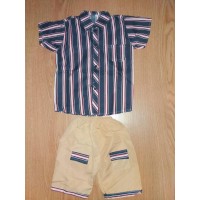 Костюм для хлопчика сорочка та шорти Mine 116-122 см Синій (ю113)