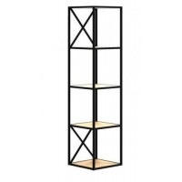 Стелаж для зберігання в стилі Loft NS-1724 1900x450x450 мм Черный Стелаж для зберігання в стилі Loft NS-1724 1900x450x450 мм Черный