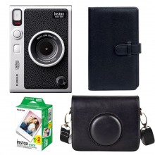 Подарунковий набір камера Fujifilm Instax Mini EVO/Фотопапір 20 шт/Чохол/Фотоальбом 108 фото Чорний 2516978254