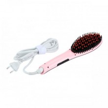 Гребінець-випрямляч Fast Hair Straightener HQT-906 Рожевий