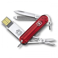 Ніж Victorinox з USB-модулем на 32 Гб 58 мм Червоний (4.6125.TG32B) Ніж Victorinox з USB-модулем на 32 Гб 58 мм Червоний (4.6125.TG32B)
