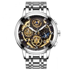 Чоловічий класичний годинник WishDoIt Baks