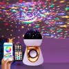 Проектор зоряного неба нічник куля музична Диско куля RGB підсвічування Диско куля Led Music BulB нічник з блютуз колонкою Білий