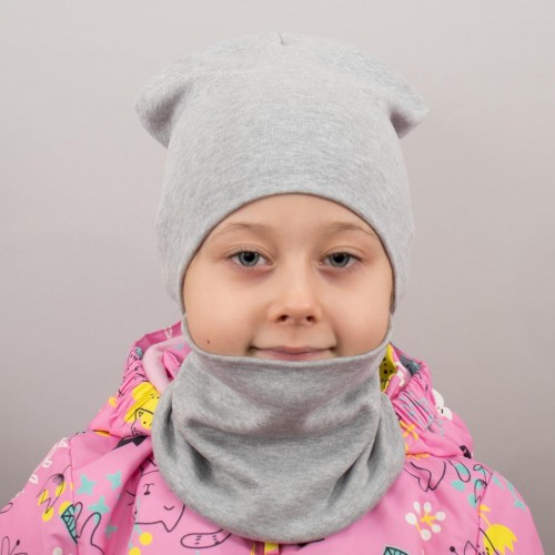 Дитяча шапка з хомутом КАНТА розмір 48-52 сірий (OC-560) в інтернет супермаркеті PbayMarket!