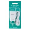 Мережеве заряджання Borofone BA20A 2.1A адаптер 1 USB + кабель Type C Білий