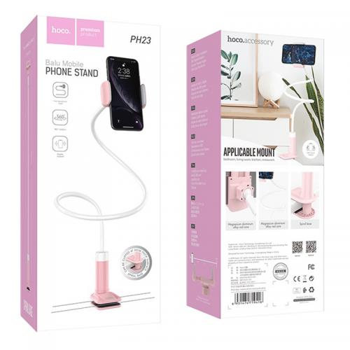 Настільний тримач для телефону Hoco PH23 Balu Білий/Рожевий Настільний тримач для телефону Hoco PH23 Balu Білий/Рожевий