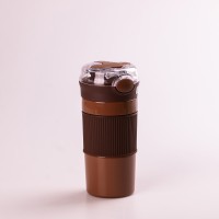 Термокружка Lugi 400 мл коричневий (HPGM3001BR)