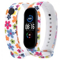 Ремінець Painted Strap для Xiaomi Mi Band 5/6 Colored Flowers Ремінець Painted Strap для Xiaomi Mi Band 5/6 Colored Flowers