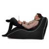 Крісло Мішок Лежак Оксфорд 80х125 Студія Комфорту Чорний