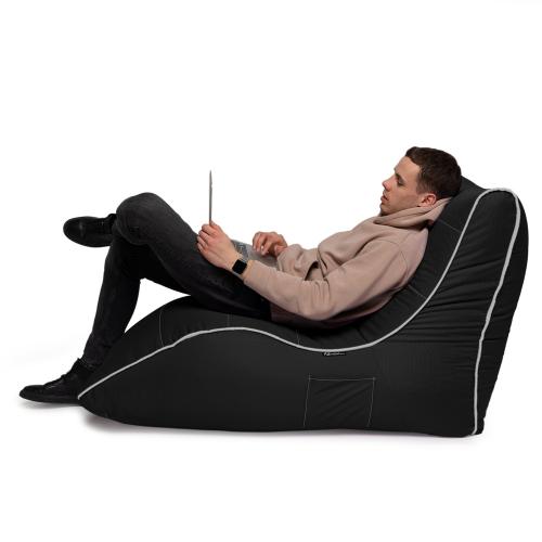 Крісло Мішок Лежак Оксфорд 80х125 Студія Комфорту Чорний Крісло Мішок Лежак Оксфорд 80х125 Студія Комфорту Чорний