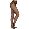 Панчохи Leg Avenue Crotchless Net Tights with Heart Backseam Black One Size