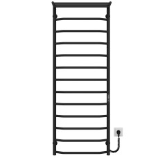 Рушникосушарка електрична Трапеція з полицею П13 500х1400 Deffi Чорний JD03 (C.TP.140.50.13.E.B.R.1)