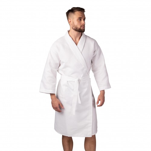 Вафельний халат Luxyart Кімоно XL Білий (LS-0411) в інтернет супермаркеті PbayMarket!
