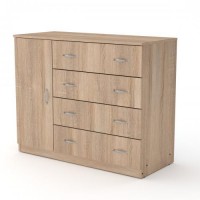 Комод для речей Компанит 4 1Б Венге комбі