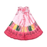 Сукня Літня Karma Віскоза Вишивка Вільний розмір Відтінки Рожевого (24140)